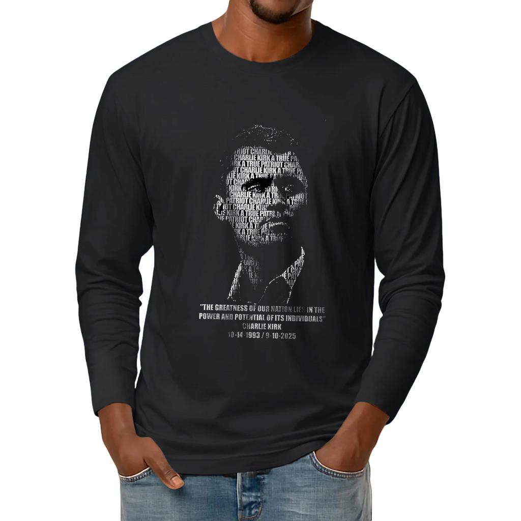Men's Basic Round Neck Long Sleeve Bottoming Shirt Top