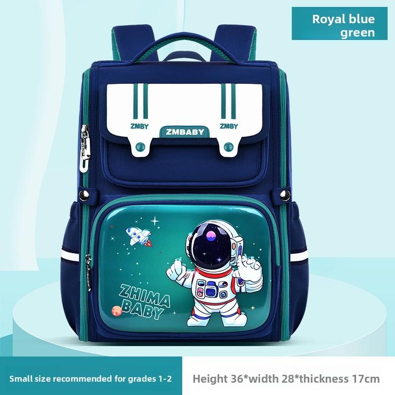

Kids Cartoon School Backpack With Durable Pu Material For Elementary Students Green Small