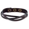 Chanfar Heiße Verkäufe Retro Lederarmband Verstellbares Armband für Damen und Herren Einfacher Stil Schmuck