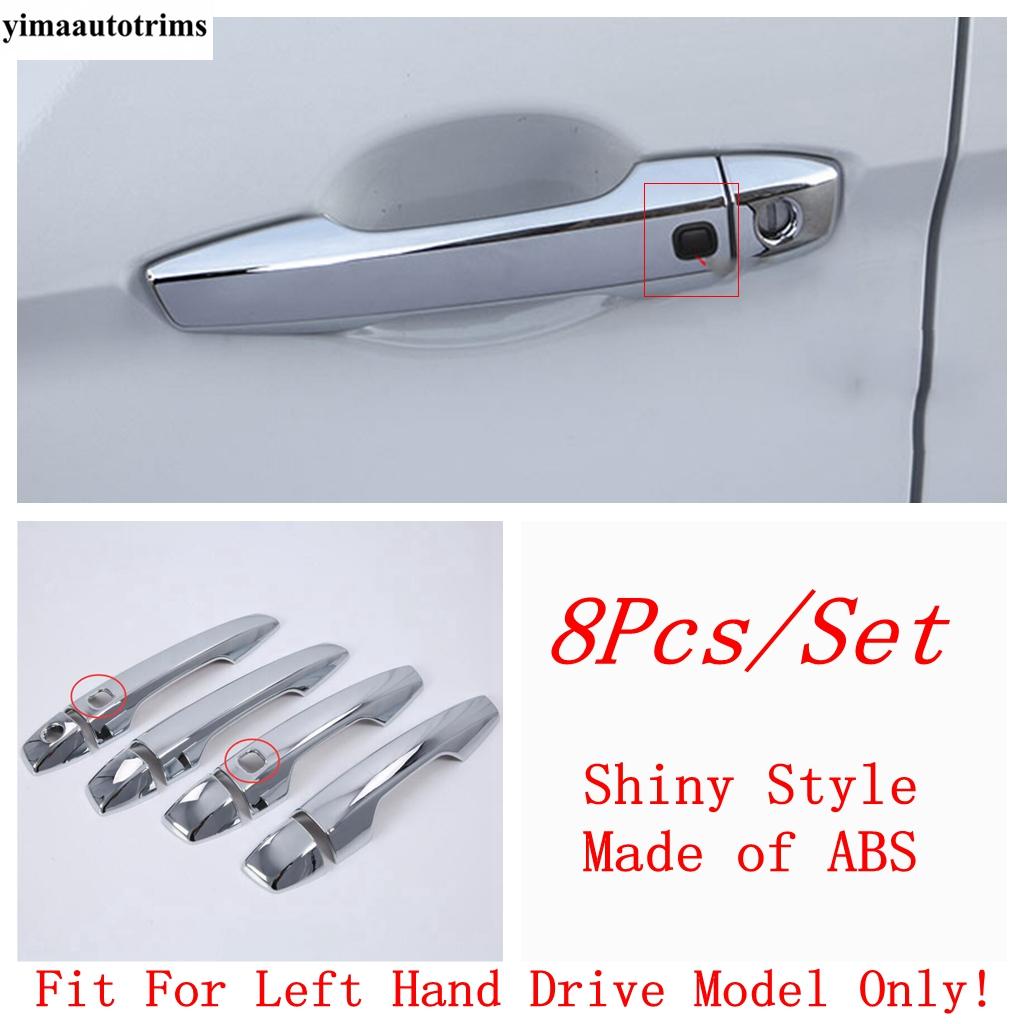 Car Side Door Handle Decoration Protection Cover Trim For Mitsubishi Outlander  - 2025 ABS Chrome / Carbon Fiber Accessories