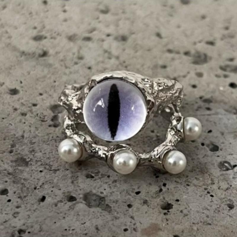 

Cat Eye Alloy Niche Unisex Ins Unisex Little Monster Opening Ring Bracelet