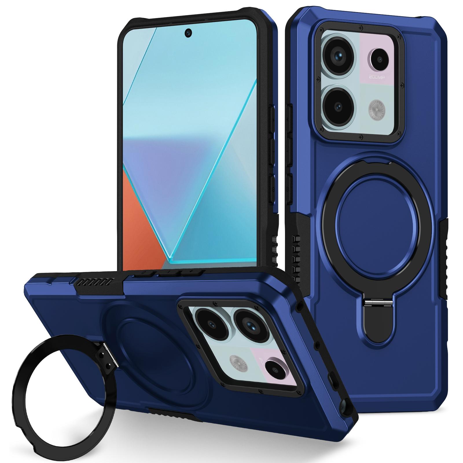 

Чехол для Xiaomi Poco X6 5G/Redmi Note 13 Pro 5G с кольцом-держателем и подставкой, TPU+PC, чехол для телефона Sapphire