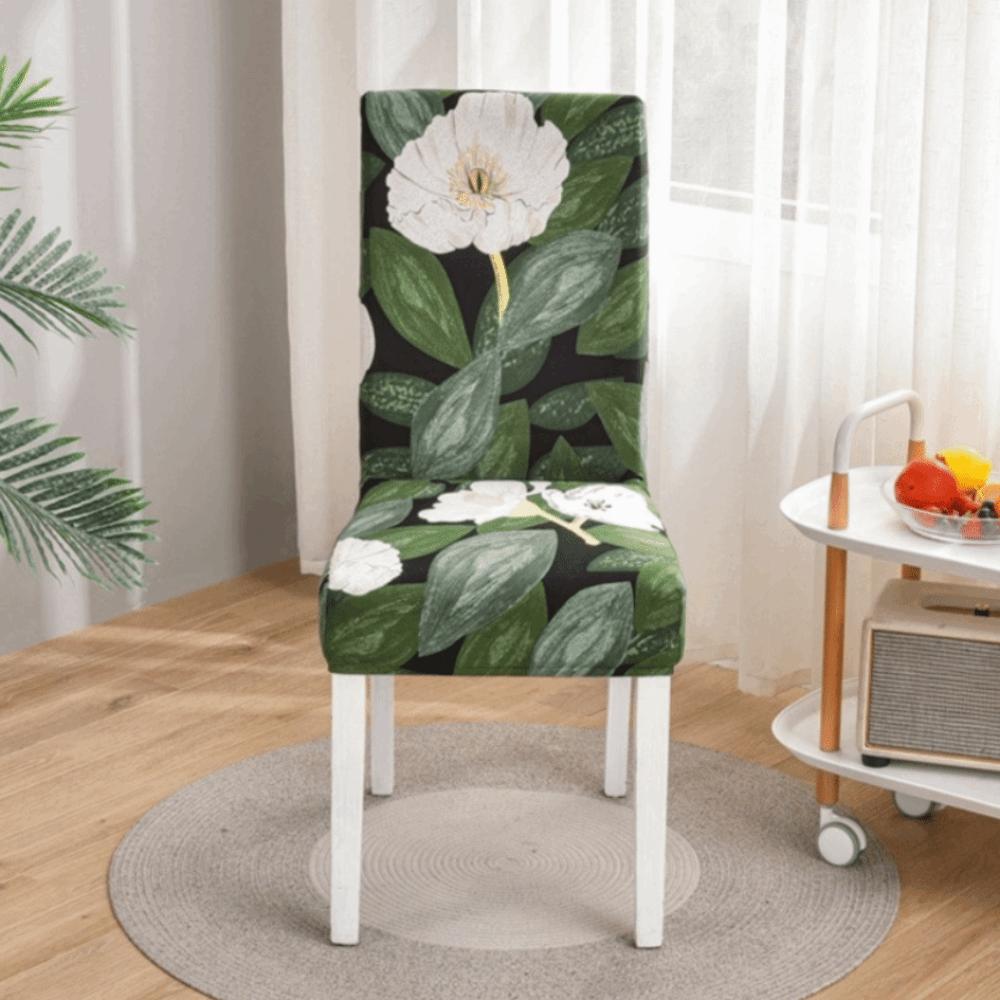 Printed Chair Slipcover Removable Stretch Seat Cover Retro Chair Cover  Restaurant Use