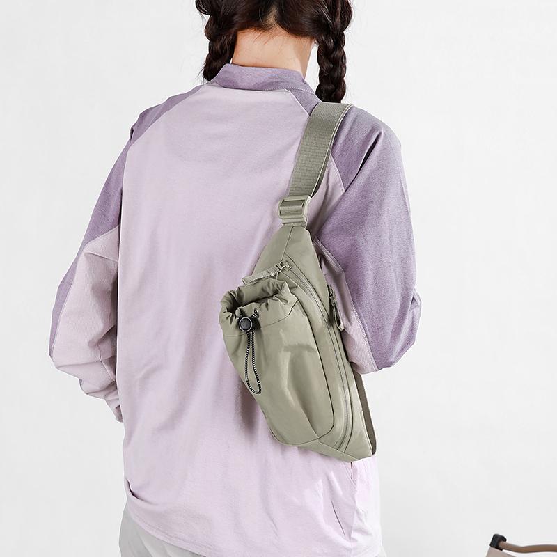 Men's Outdoor Waist Bag Water Kettle Bag Solid Color Mobile Phone Bag Chest Bag Crossbody Bag