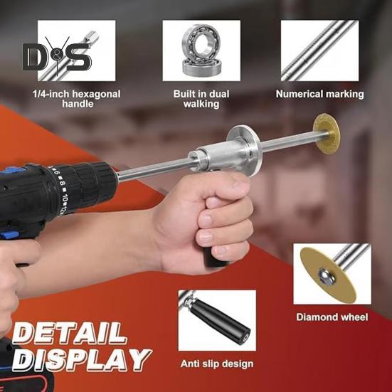 Water Pipe Cutter Sturdy Construction Adjustable Cutting Depth Ergonomic Handle High Hardness Compact Design PVC Pipe Cutter Kit with Replacement Saw