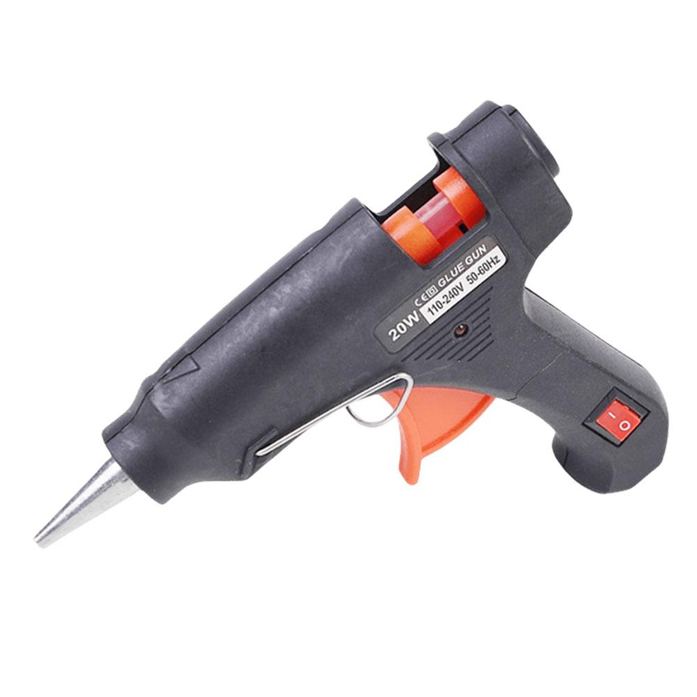 

20W DIY Melting Glue Gun Wired Electric Heat Temperature Guns No Glue Leakage Glue Gun Power Tool Thermo Repair Tool чорний