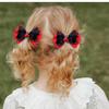 Creative Children's Hair Accessories Cartoon Ladybug Designs Double Bows Clips Headwear for Everyday Wear and Parties
