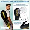 Senston Badminton 4 Badminton 1 Badminton 6 Nylon Geeignet für Familie und Freunde Set Schläger, Tasche, Federbälle,