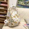 Cartoon Casual Printed Nylon Backpack With Padded Shoulder Straps For Daily Use
