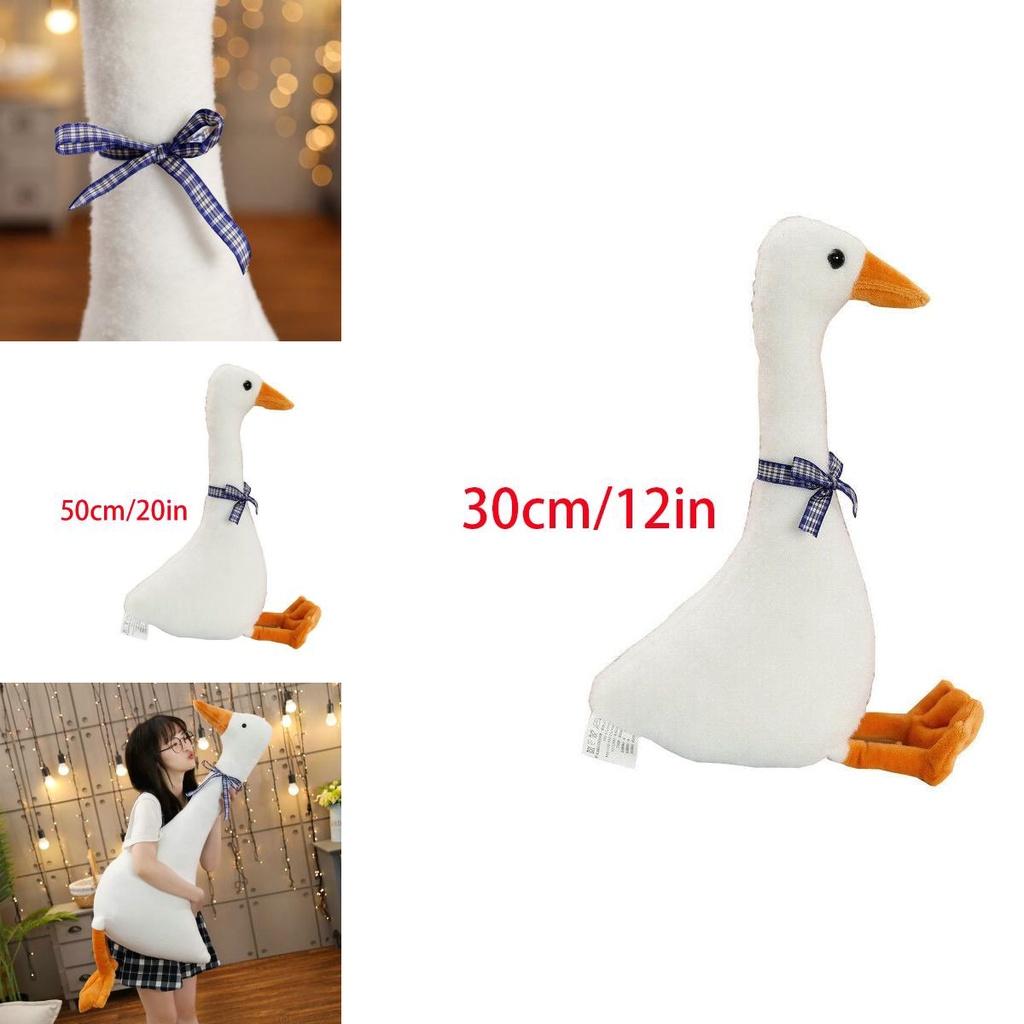 White Goose Pillow Plush Toy Adorable Sleeping Pillow Soft And Cuddly Stuffed Doll For Kids