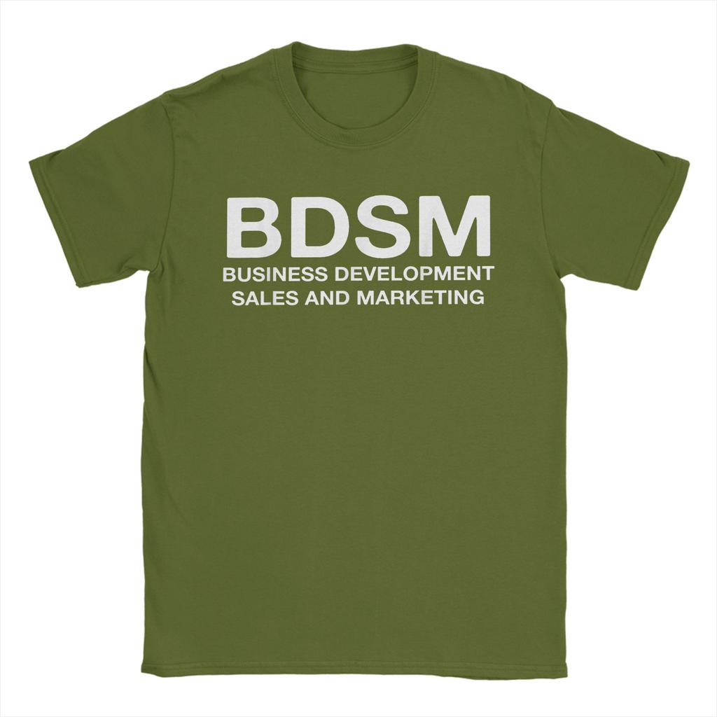 BDSM Business DevelopUnisext Sales and Marketing TShirts Unisex Pure Cotton Fun TShirt O Neck Tee Shirt Short Sleeve Clothes Classic