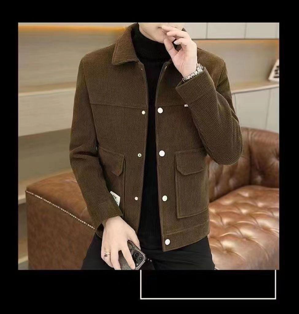 Men's Korean Style Lapel Casual Jacket - 2025 Autumn/Winter Trend