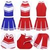 Kinder Mädchen Cheer Leader Kostüm Schuluniform Cheerleading Outfit Karneval Party Cosplay Kostüm