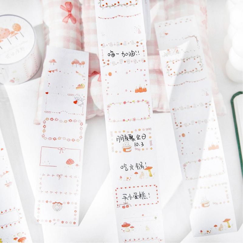1pcs DIY Decoration Adhesive Tapes Japanese Sweetheart Mark Washi Tapes Masking Tapes Stickers Stationery