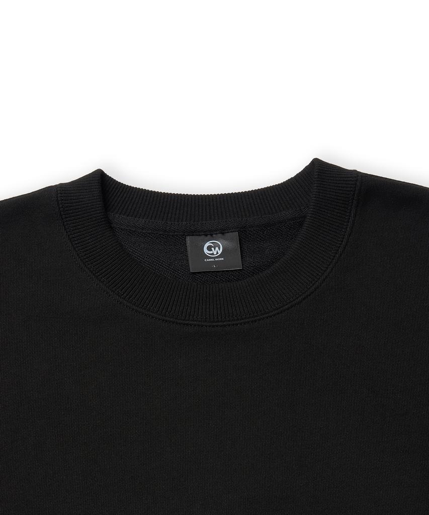 CAMEL WORK No.413 Caw Basic Logo Sweatshirt (Black)