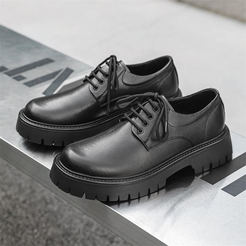 Модные кожаные туфли мужские свадебные вечерние формальные оксфорды деловые повседневные — фото 6