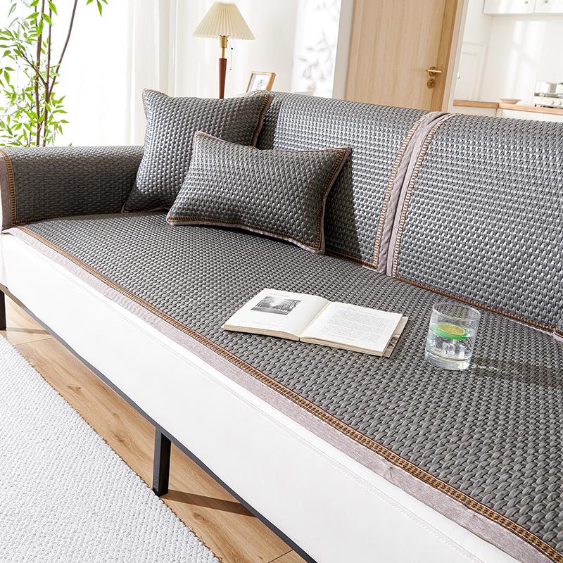 Vysoce kvalitní PE ratanová pohovka letní letní polštářek protiskluzová potahová látka