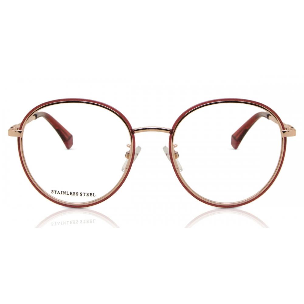 Polaroid Pld D438 G Ibj Women eyeGlasses Cherry Red Gold/52-19-145