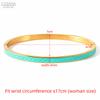 Braccialetti Smaltati Geometrici per Donna Acciaio Inossidabile Braccialetti Sottili Romantico Matrimonio Trendy Party Gioielli Regalo