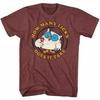 Tootsie Roll How Many Vintage Maroon Heather Adult T-Shirt Mens Womens Tees Top