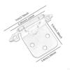 10 Pack Closing Cabinet Hinges for Kitchen Door, Semi Concealed