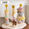 Wooden Hair Accessory Storage Rack for Ties, Headbands & Clips