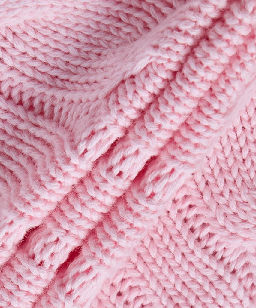 Polo Ralph Lauren Cable Knit Cotton Crew Neck Cardigan - Pink