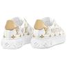 Time Out Sneakers 'White With Gold Monogram' Women's 1AAVVQ