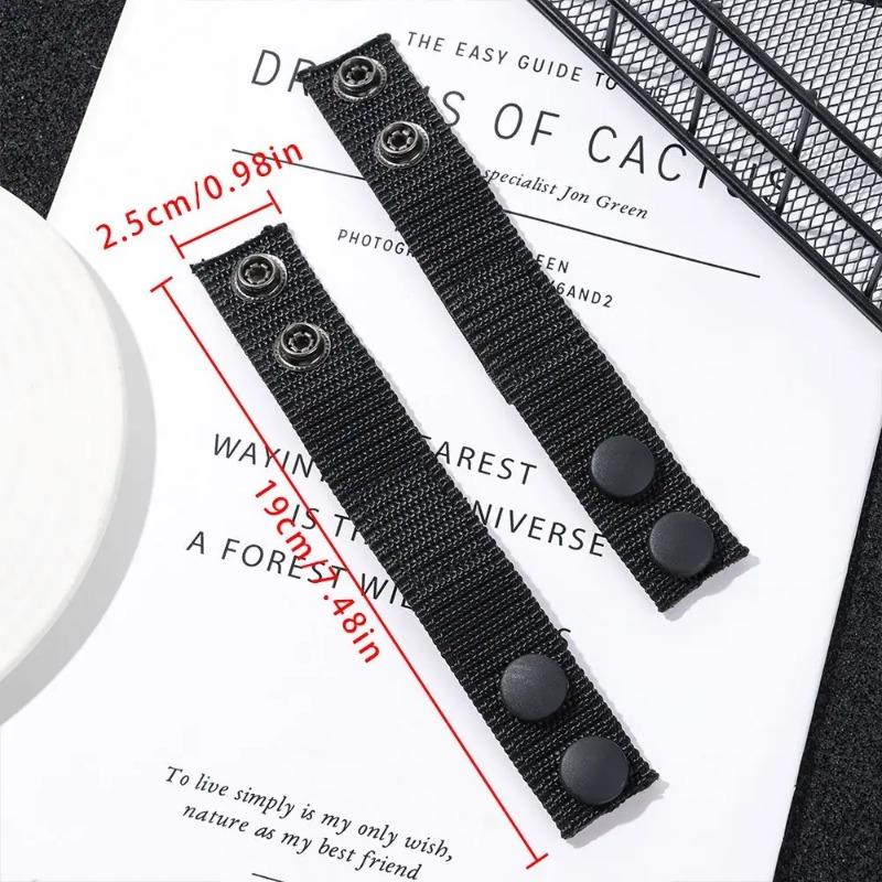 2/4Pcs Military Tactical Belt Buckle Heavy Duty Nylon Webbing Molle Belt Keeper Strap Outdoor Buckle Strap Tool Accessories