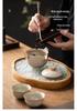 Portable Ru Kiln Kung Fu Tea Set: One Pot, Three Quick-Brew Cups, Perfect for Corporate Gifts