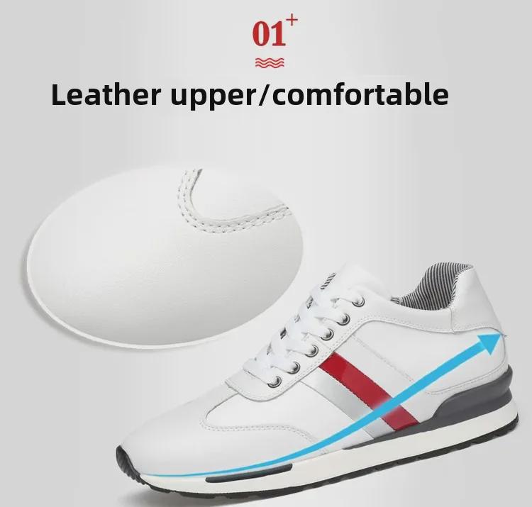 Men's 8cm Height-Increasing Breathable Casual Summer Mesh Sneakers