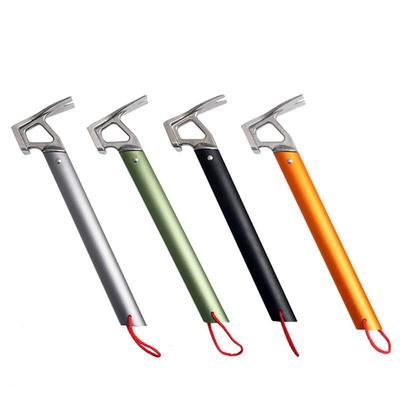 Leichter Outdoor-Stahlhammer mit Aluminiumgriff für Zelt und Baldachin mit Nagelzieher