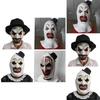 Terrifier Clown Latex Mask Halloween Party Costume Accessory For Cosplay And Themed Events
