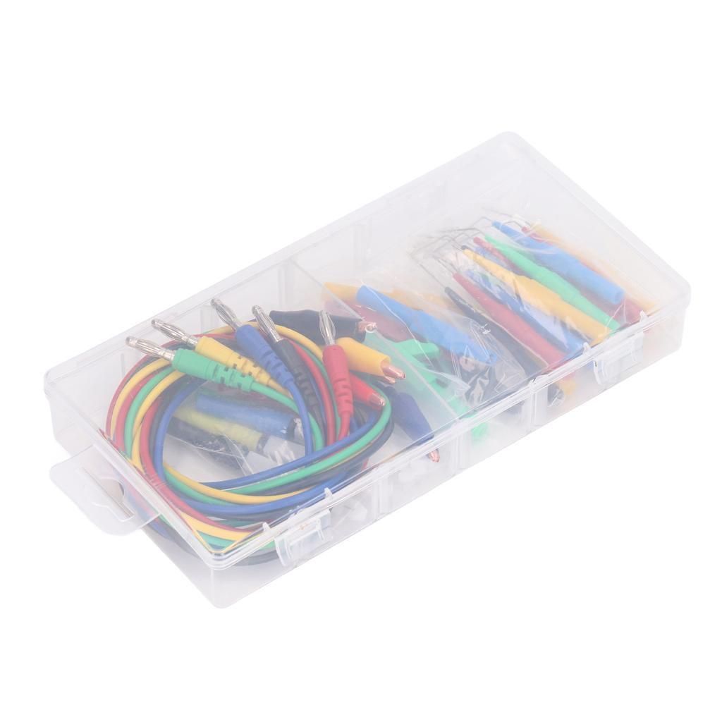 Banana Plug Test  S Kit Good Conductivity 90 Degrees  135 Degrees  180 Degrees  Back Probes 4mm Banana Plug Kit for Car