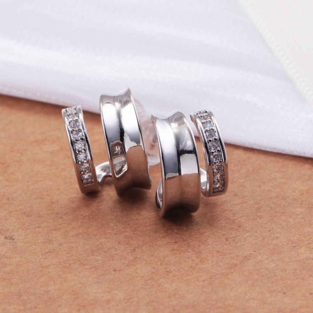 925 Sterling Copper Gold And Copper In Two Colors Hip-hop Trend Double C-Shaped Temperament Suitable For Girls To Wear