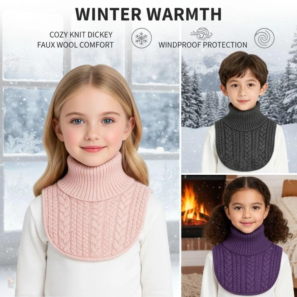 Windproof Children's Scarf Warm Neck Warmer Fashion Turtleneck  Boys Girls