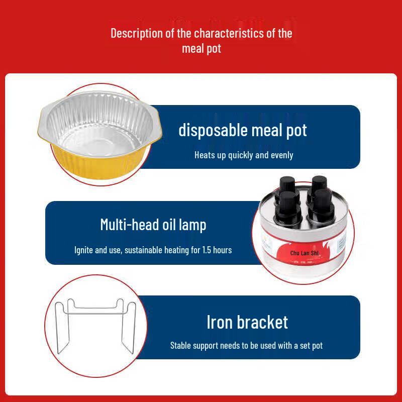 Disposable Aluminum Foil Hot Pot & Takeout Container