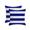 Home Geometric Stripes Graphic Simple Outdoor Waterproof Linen Pillowcase Sofa Chair Cushion