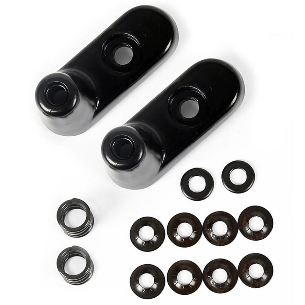For 2003-2006 Jeep Wrangler Sun Visor Bracket Repair Kit 924-532 Black Aluminum