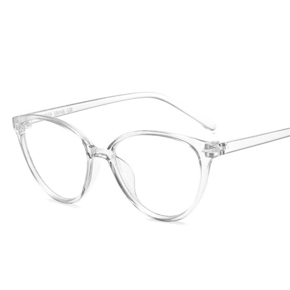 

Плоские зеркальные очки Очки с прозрачными линзами Оправа для очков Женские очки Кошачий глаз Очки в корейском стиле серый/прозрачный