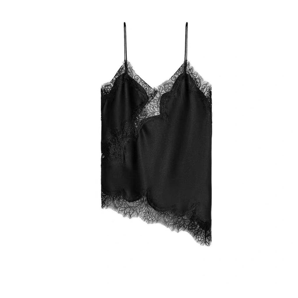 2026 Asymmetrical Lace Patchwork Camisole: Chic & Sexy Autumn/Winter Fashion