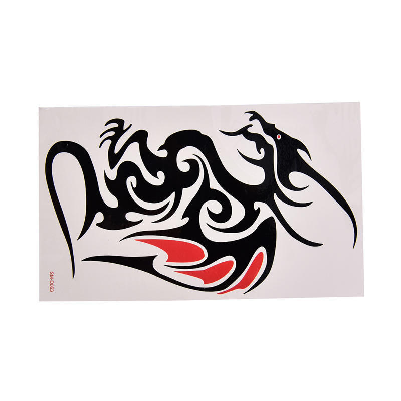 Waterproof Temporary Tattoo Sticker Body Art 10.5*6Cm Dragon Tattoo Totem Water