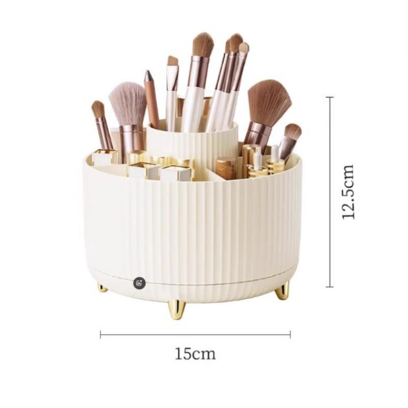 Multifunctional Rotating Desktop Storage Organizer Skincare Cosmetic Box Dressing Table Container Pen Holder Desk Home Decor