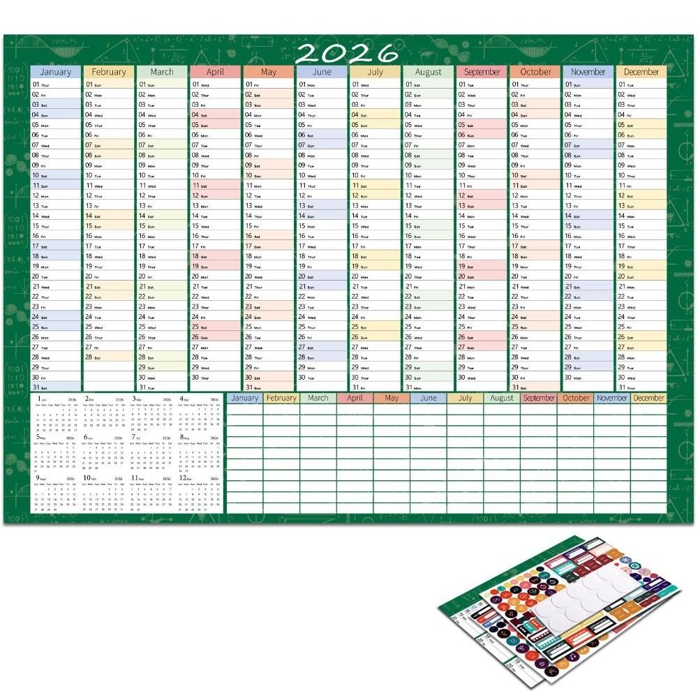 To Do List Schedule Yearly Daily Calendar Annual Planner 365 Days Planner Sheet  Home Office