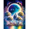 5D Diamond Painting Full Round Diamond Mosaic Fantasy House Diamond Embroidery Sale Landscape