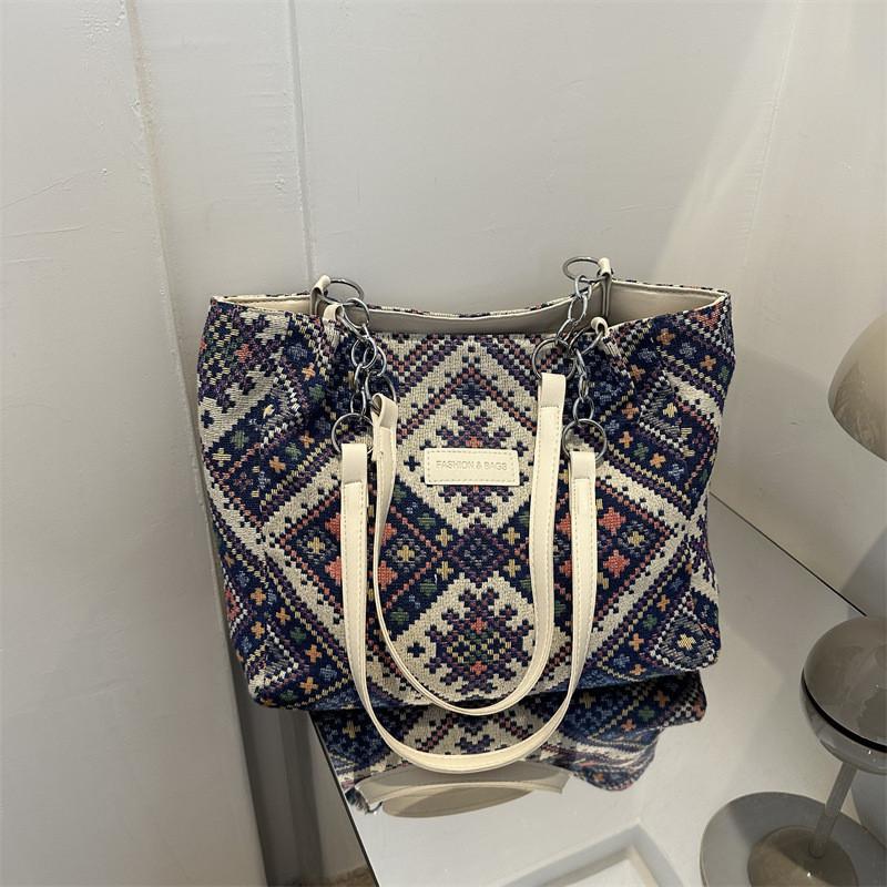 Fashionable Urban Canvas Tote Bag For Women 2023 Large Capacity Shoulder Bag