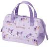 Skater Lunch Clasp Sanrio Pastel Vivid Watercolor Floral Bag, Insulated, Purse, Women's, Kuromi, Print, KGA1-A