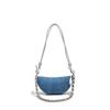 Denim bag women's 2025 new trendy niche shoulder armpit bag fashion popular messenger croissant
