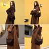 JOGUJOS Women's Genuine Leather Large Capacity Shoulder Bag - Fashionable Underarm Handbag for Commuting