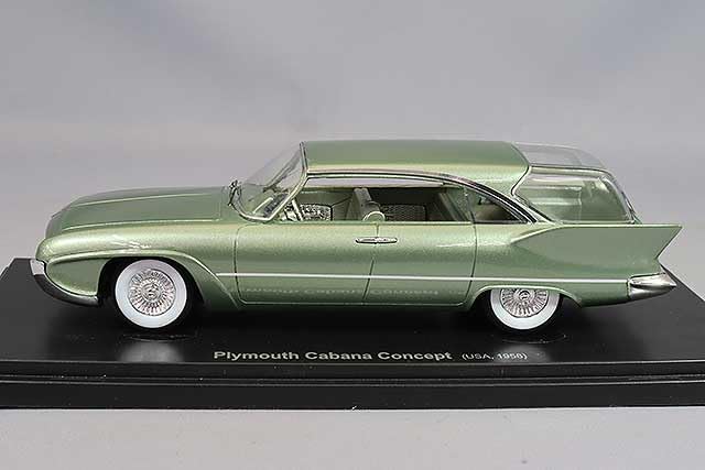 AUTOCULT Plymouth Cabana Concept 58 Metallic Light Green Scale Model 60105 1/43